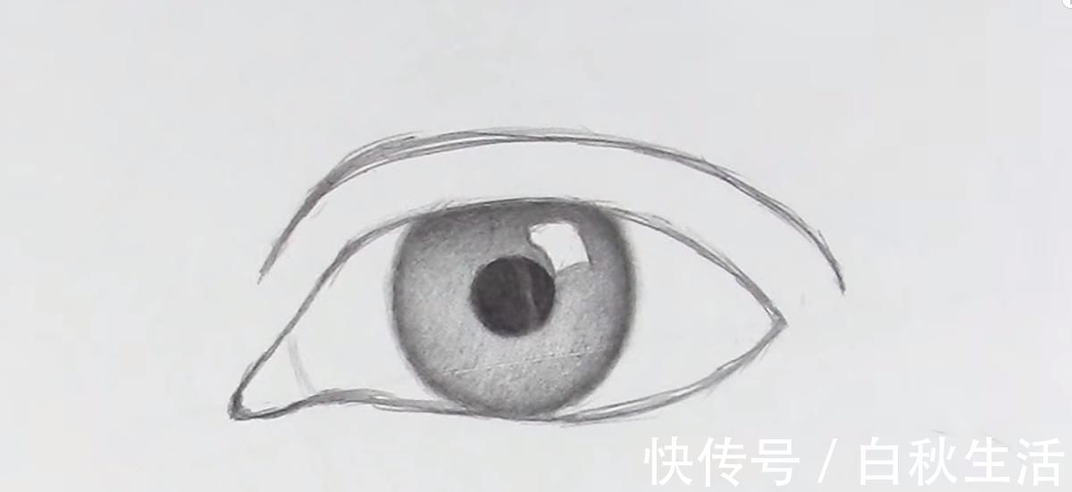 瞳孔$学画素描:逼真的眼睛怎么画?掌握好这几个步骤,一学就会!