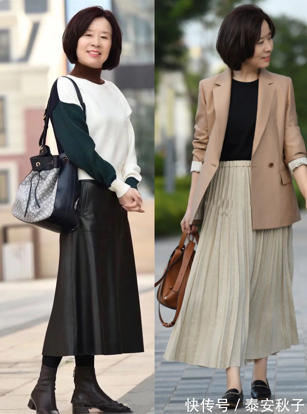 中年 被55岁“大妈”的早春穿搭:狠狠惊艳到了!