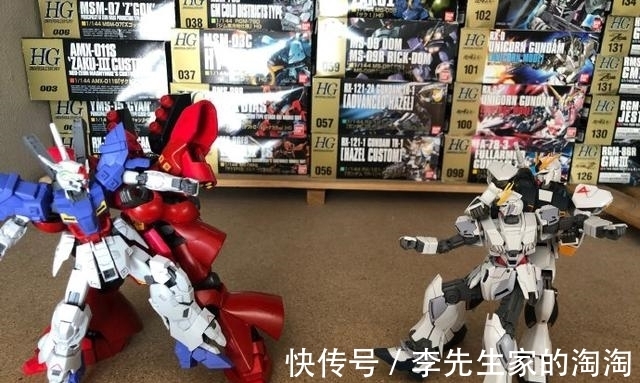 |高达模型搞笑小剧场,劝架上手的牛高达和沙扎比