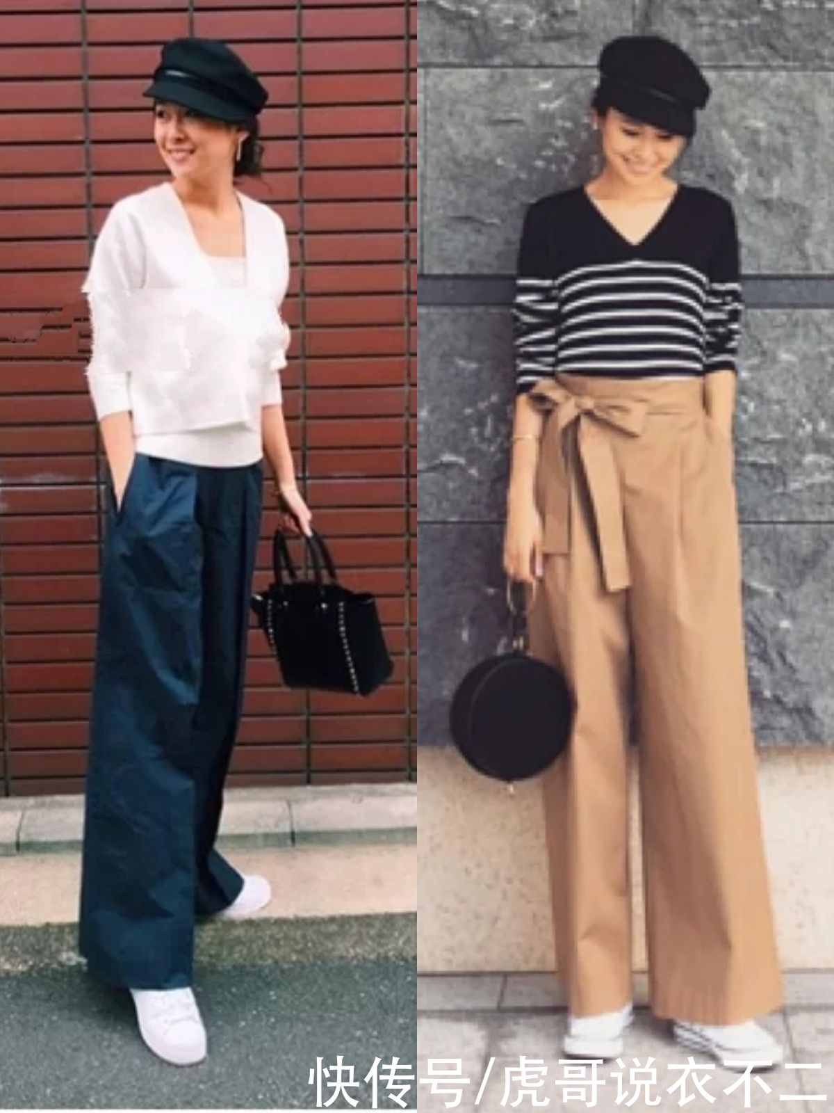 尖头|阔腿裤不流行搭高跟鞋，配这4种平底鞋更舒适高级，优雅女人都爱