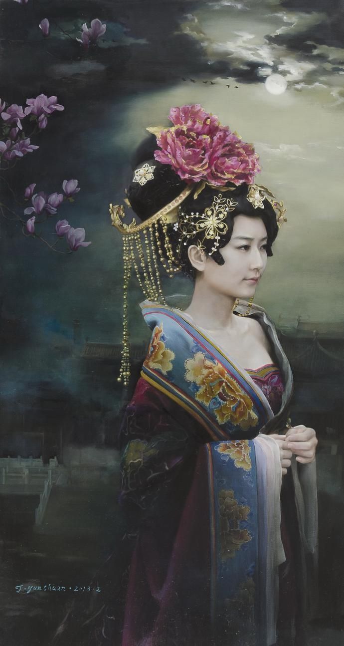 艺术家!八零后艺术家谭云川人体油画中的少女,唯美而写实