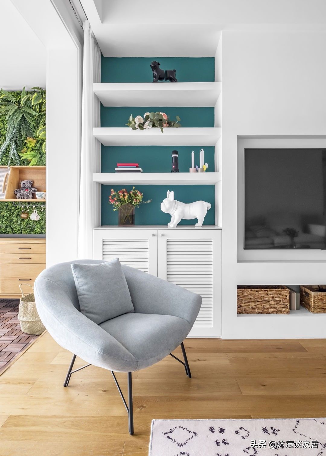 帽间|向往田园生活的夫妻俩,把家装得清爽大方,还有让人快乐的大阳台