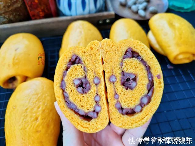 用南瓜和红豆做早餐,松软料足,做1次吃3天,简单省事营养好