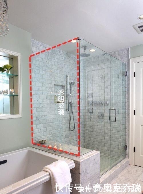 玻璃|砌玻璃砖才是我的心头爱,6㎡卫生间明亮清爽,结实耐用是几十年