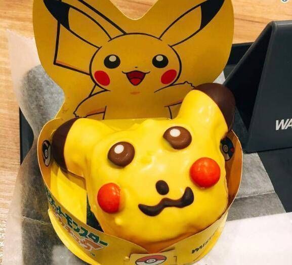 日本|图片仅供参考!日本网友买了皮卡丘甜甜圈,回家后直接吓哭