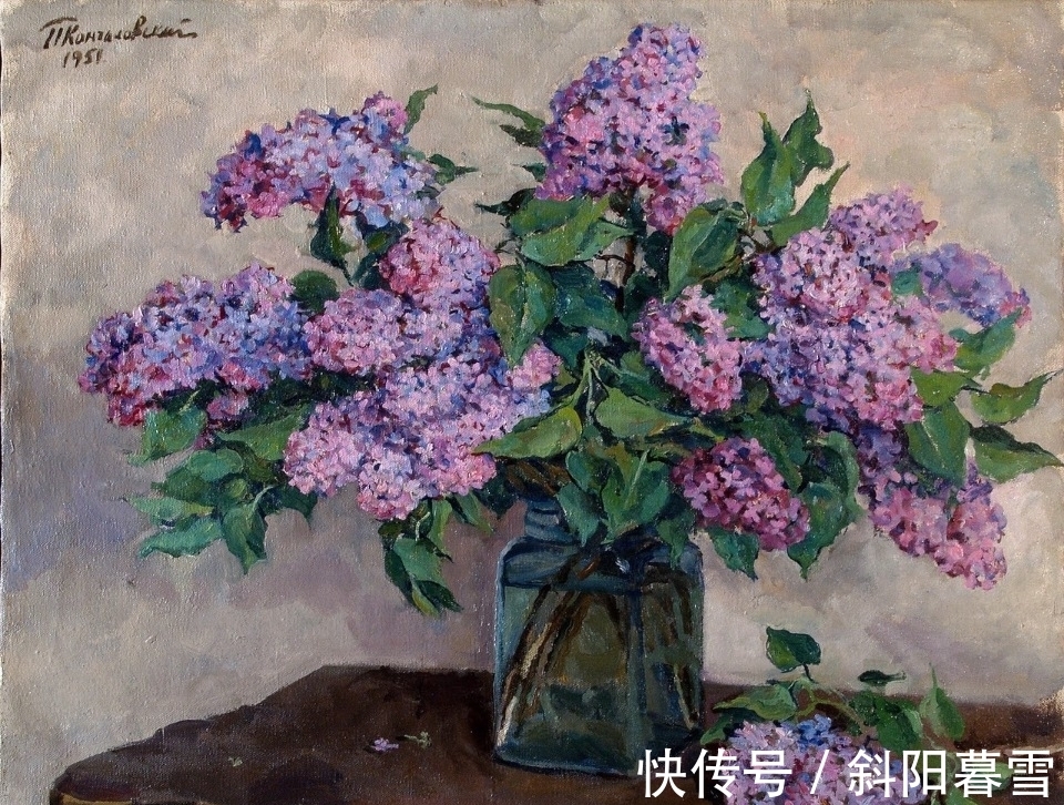 油画|这组丁香花画的很漂亮，俄罗斯艺术家油画静物花卉作品鉴赏