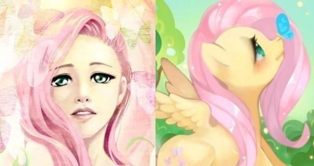 小马|当《小马宝莉》变“拟人欧美”画风,柔柔变宅男女神,黛西变男生