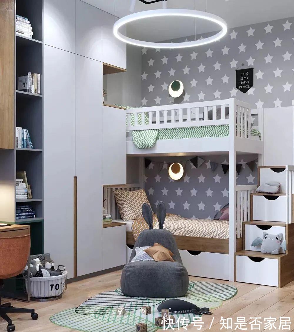上下铺|二胎床别买上下铺，占地方还不好看，靠墙做个到顶床美观又省空间