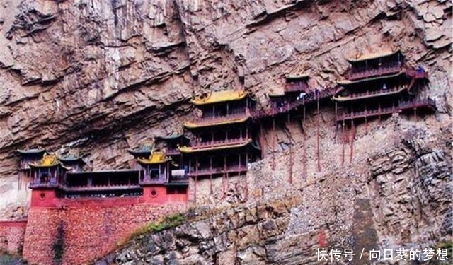 儒释道三教|中国的“空中寺庙”三根马尾空中吊，悬空1529年从未掉落