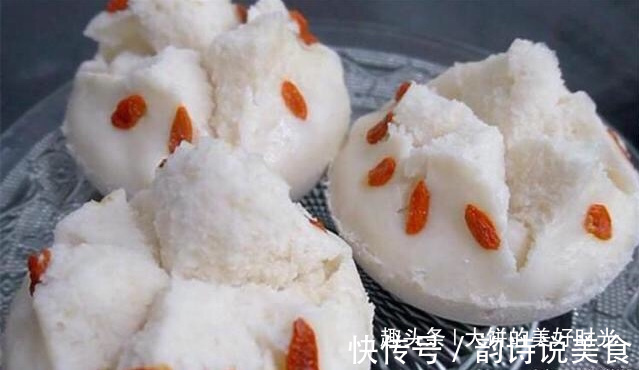 教您做家人爱吃的发糕,不放面粉,白如雪,松软香甜,越嚼越香