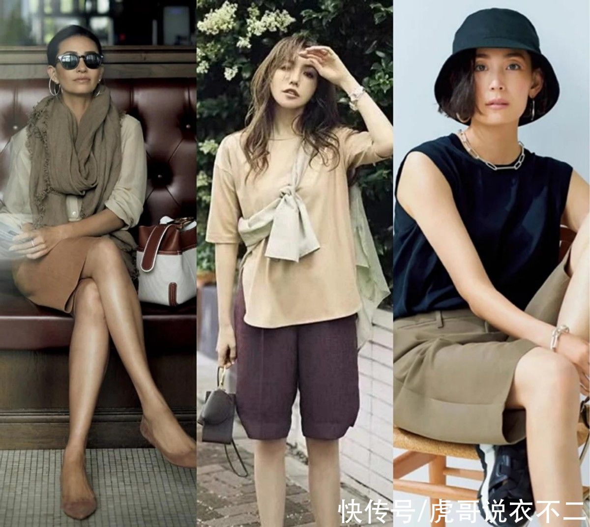 针织开衫|比阔腿裤更时髦，夏季“小男孩裤”这么穿好洋气，年过半百也能穿