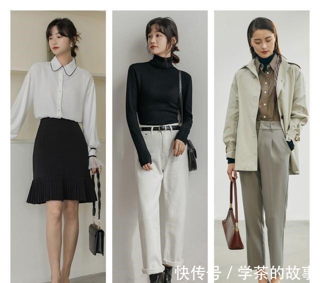 气质感 早春上班穿什么法式温柔的通勤风穿搭,简约气质,又美又高级!