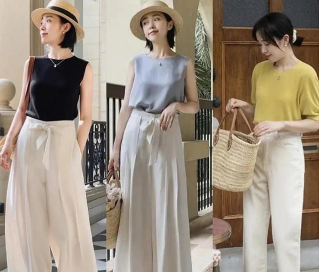 优雅 简约大方的白裤子,教你“一裤多穿”的搭配技巧,时髦优雅又高级