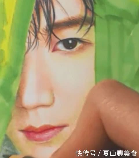 手绘@粉丝为王源手绘头像献礼,看过程以为是个黑粉,最后成品网友膜拜