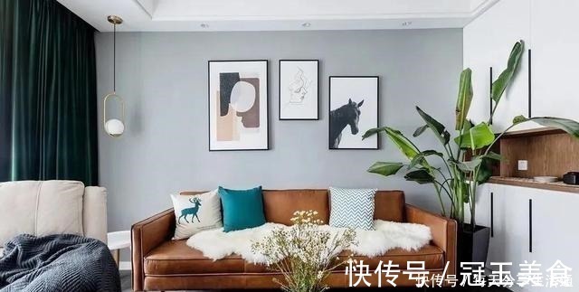 平面图|100平三居室，轻奢风，色彩明亮，简约清爽(附平面图)！