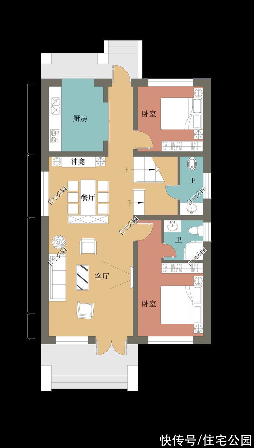 占地面积|面宽8米也能建出大气别墅，10套小面宽图纸，哪套更适合你家？