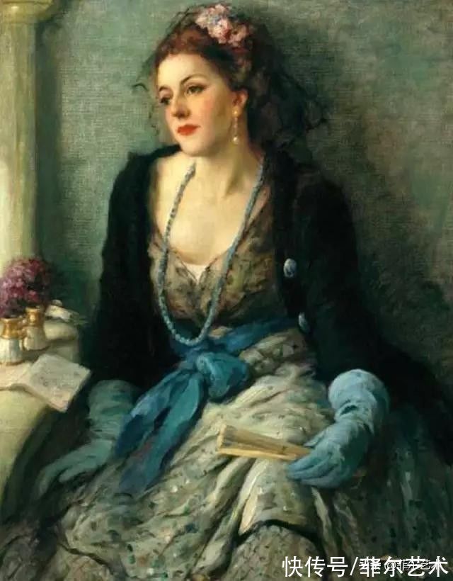 弗尔南·图森特$和谐色调,高雅绝伦~法国画家弗尔南·图森特女性人物油画赏析