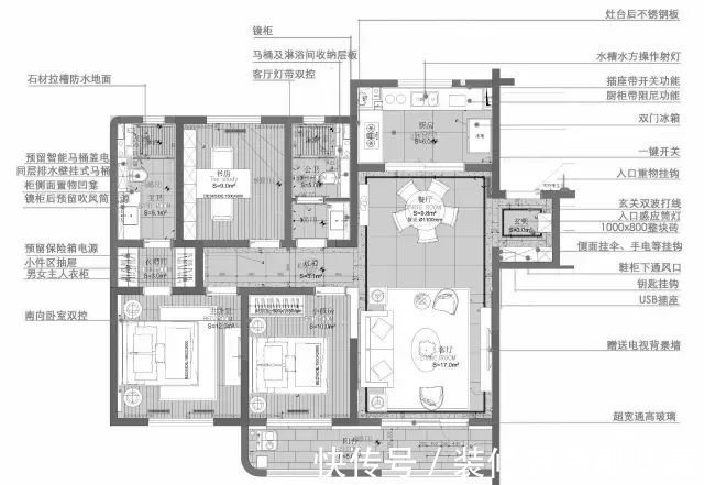 卧室|105平北欧风三居室，耐看实用软装单纯而明快，明确而强烈