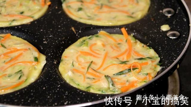 吃早餐换个新花样,1根胡萝卜1根黄瓜,轻松做早餐饼,太好吃了