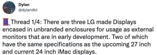 iM苹果“性价比”显示器要来了？基于24寸iMac设计，4.5K分辨率