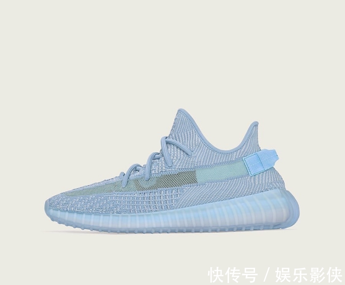 配色 YEEZY BOOST 350 V2“冰蓝”新配色细节大赏!看完考虑下?