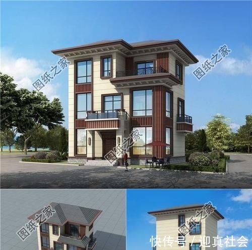 卧室|适合农村75平宅基地的自建房图,总有一款是你的心头好