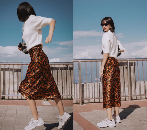 “毛衣＋半身裙”初春这样穿，时髦又撩人，气质很加分