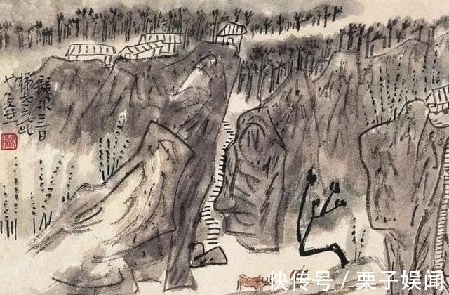 山水画&别人逸笔草草,他却繁笔复墨|陈子庄的山水画