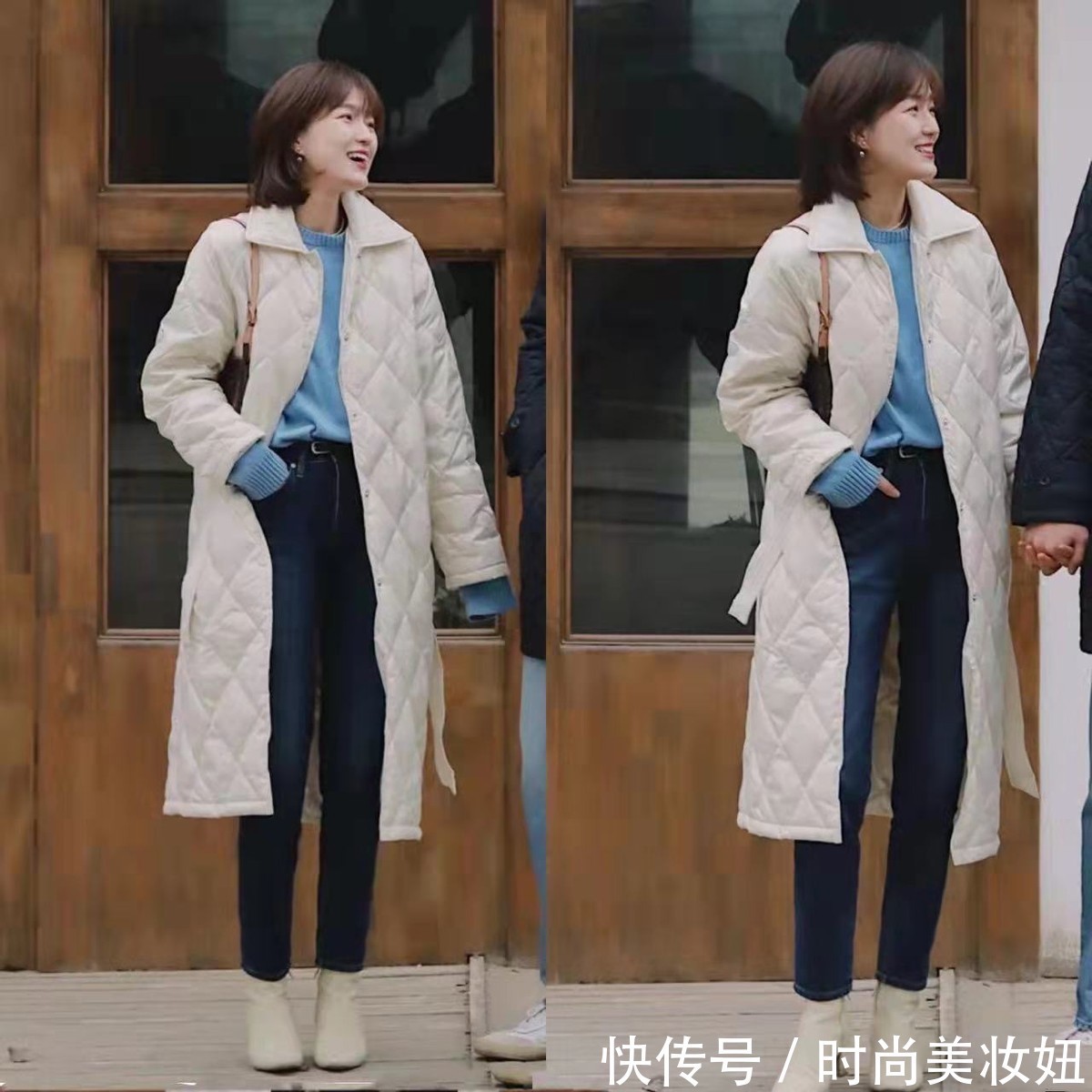 打底裤|冬季短靴别再配打底裤了,试试“9分裤+短靴”,洋气不说还保暖