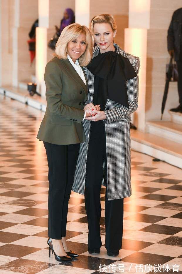 皮松 67岁布丽吉特穿高跟鞋还“亚洲蹲”?脖子皮松,脸被马克龙亲变形