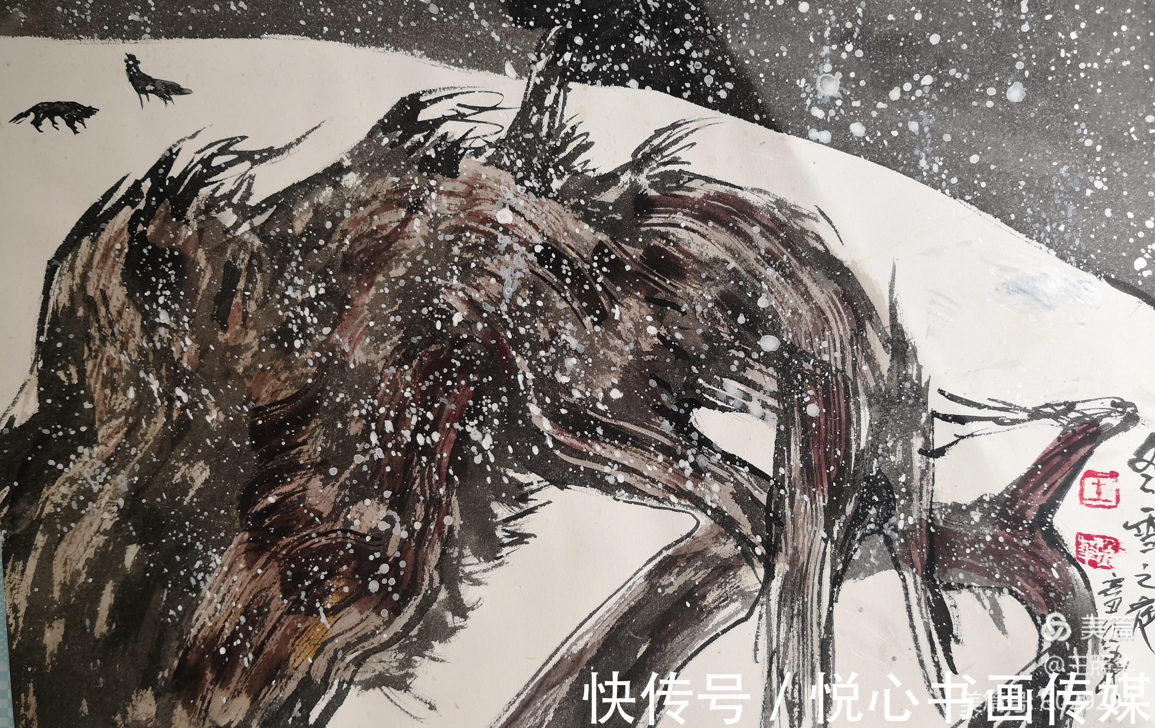 胡杨林$作品突破前人窠臼,当代著名画家王照华虎年新篇《胡杨礼赞》