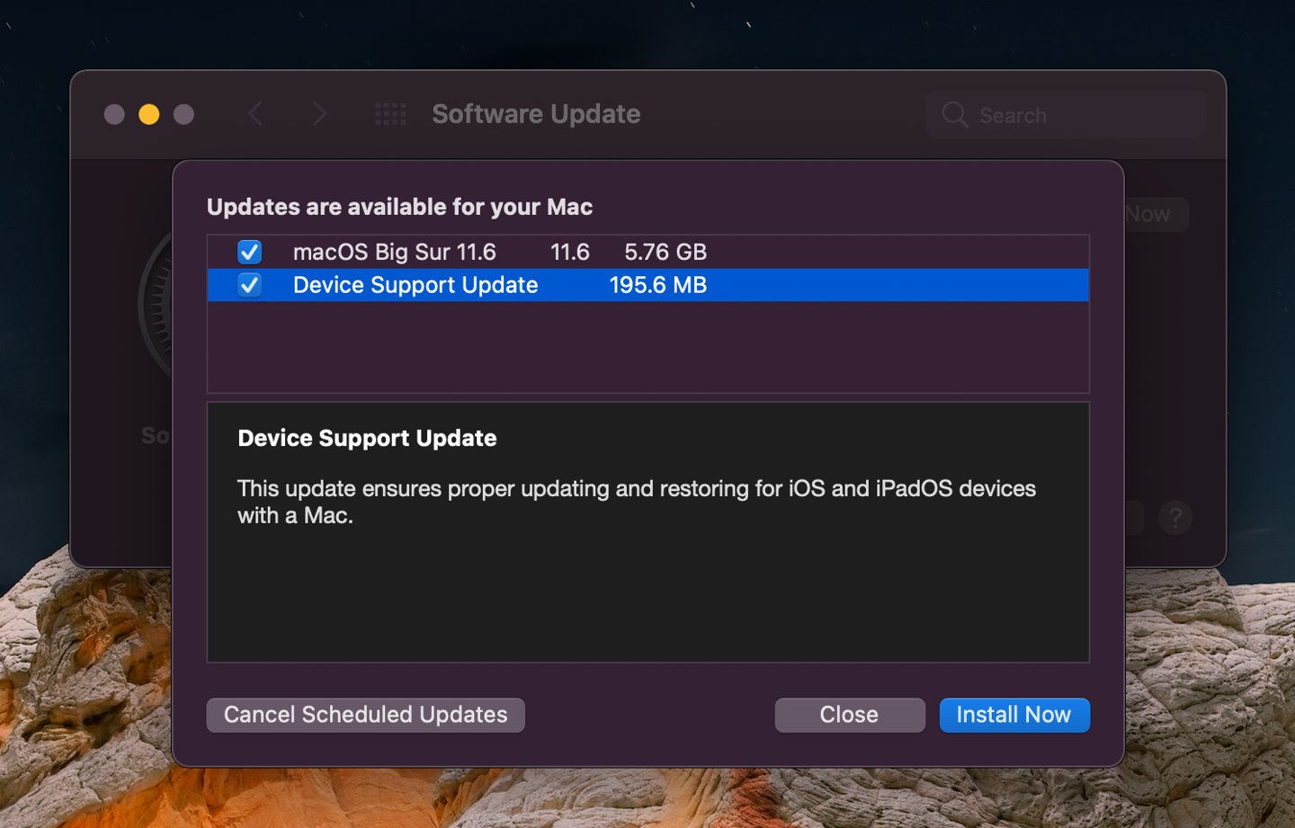ip苹果为 macos Big Sur 发布“设备支持更新”
