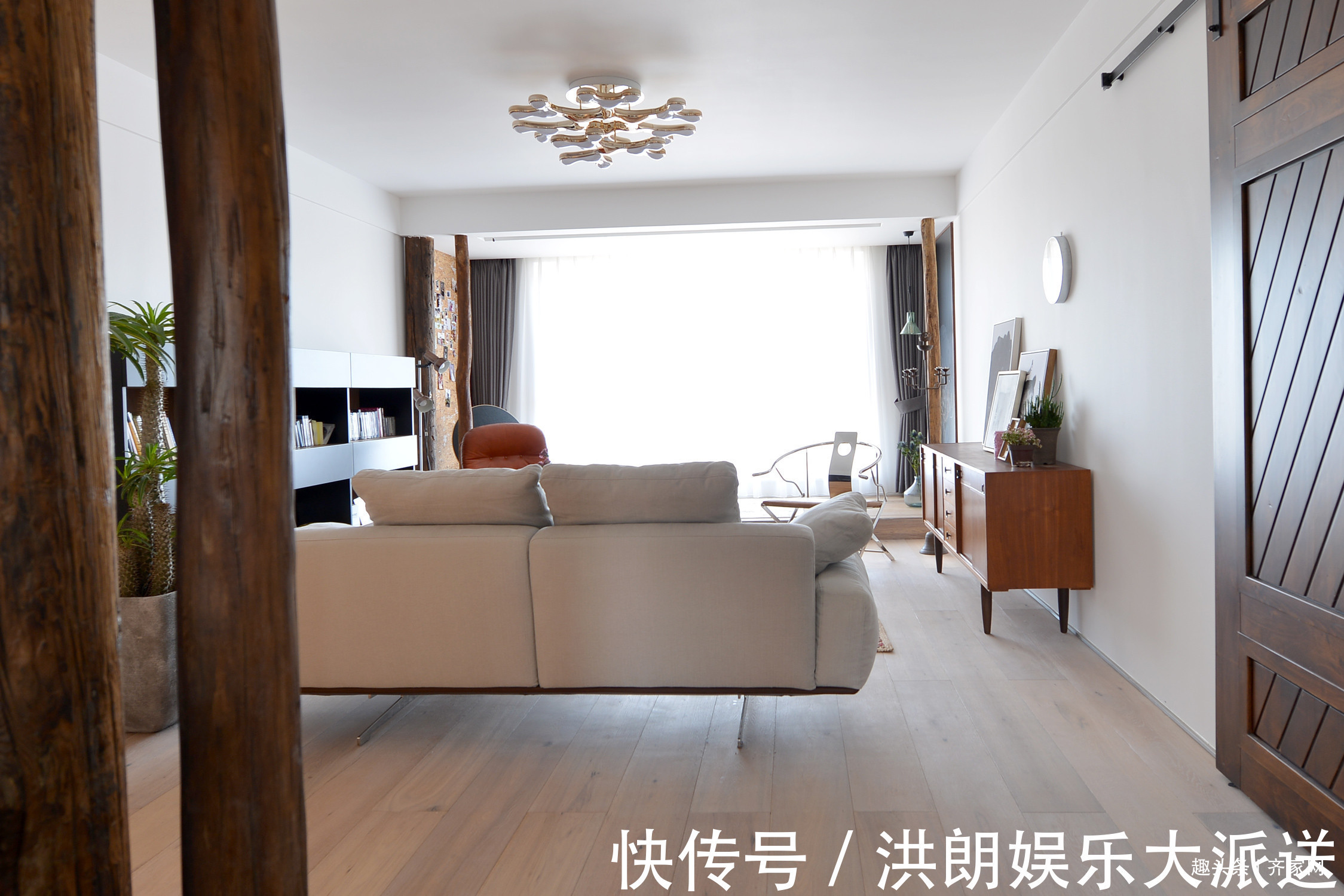 布艺|120平北欧风,简约布艺,木质为主的家具,仓古门的个性,自然美