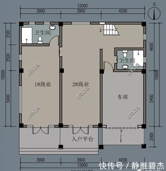 露台|农村建房位置好, 建个带商铺的户型把钱赚, 10套户型分享