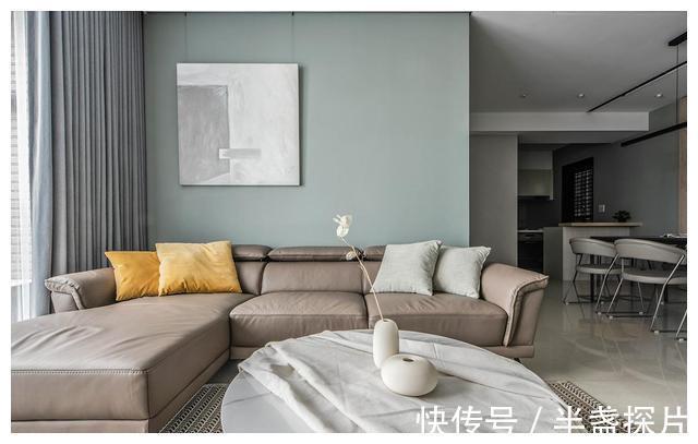 电视背景墙|入户见厅没有独立玄关？看看这家的设计，效果实用又轻盈通透！