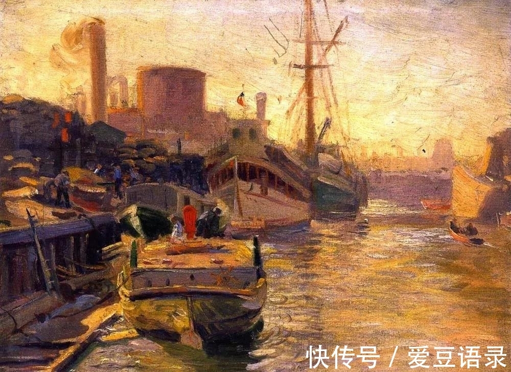 拉古纳海滩&他是印象派色彩大师，他的油画以大胆的色彩，灵活的笔触而闻名