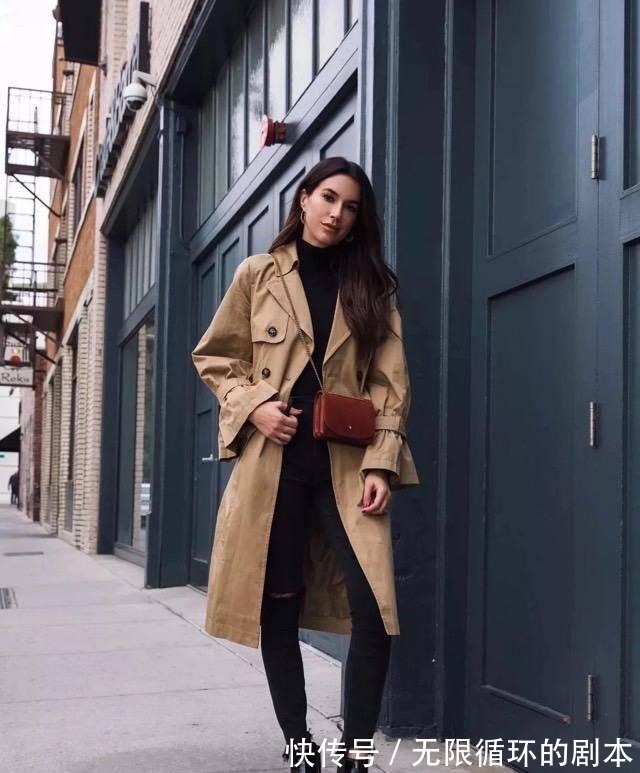卡其色 风衣火了十几年，该换个穿法了！这些“新潮搭配”，时髦又高级！