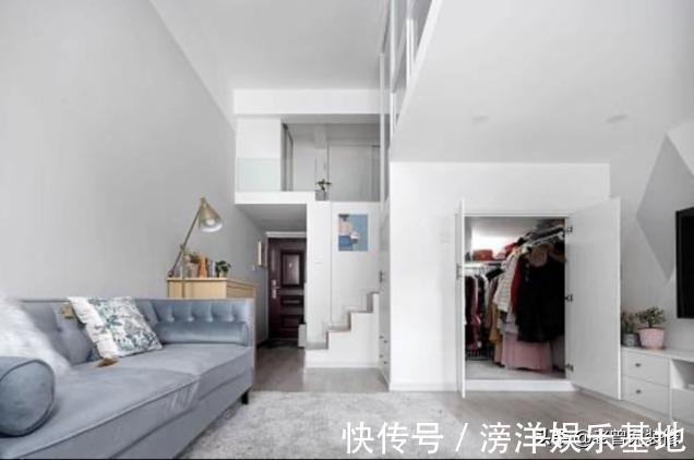 客厅|这是我见过空间利用到最极致的家，34㎡当两室一厅用，还带衣帽间