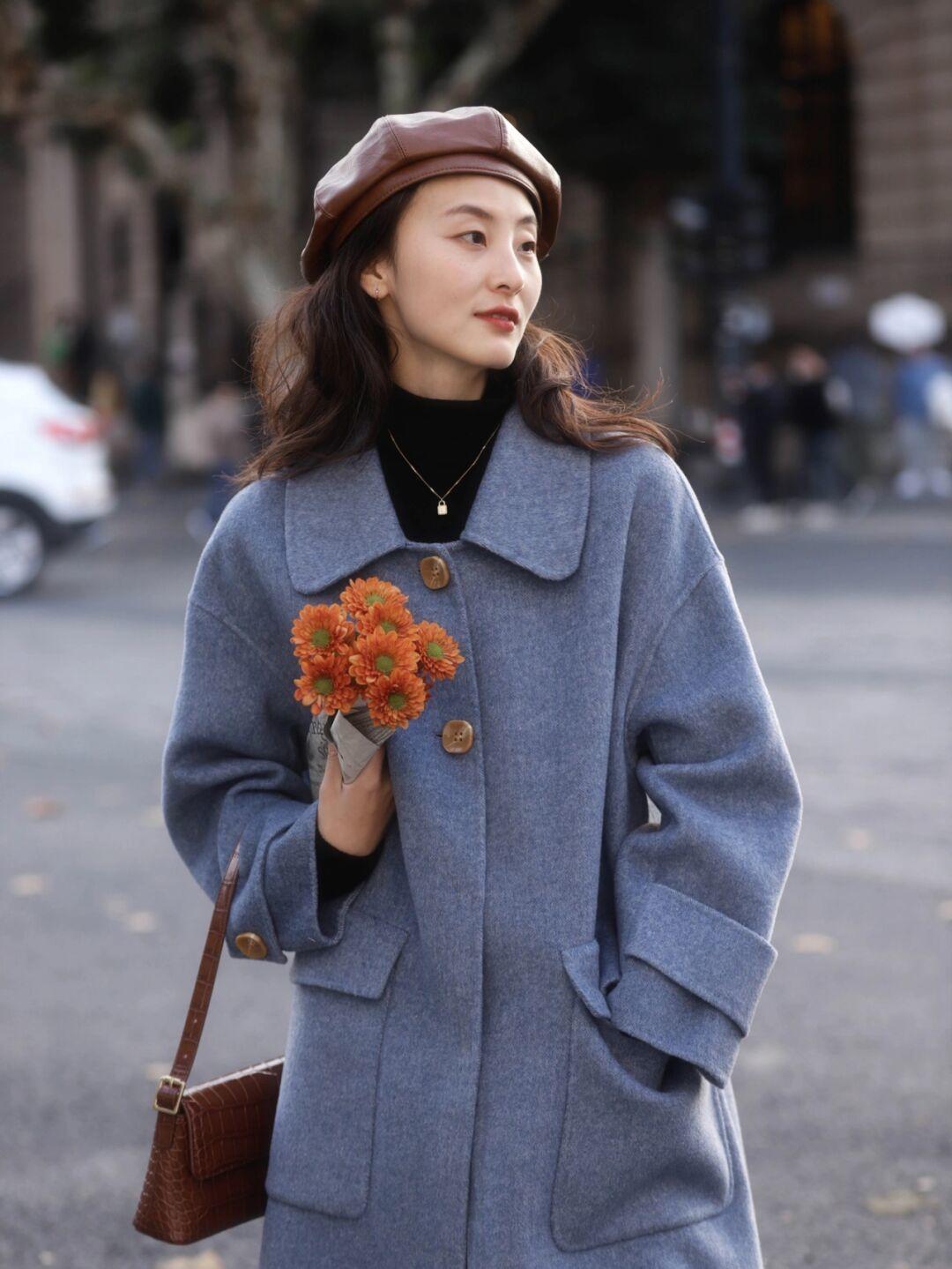 博主|普通人也能将大衣穿的很温柔,借鉴4个造型,轻松演绎高级感