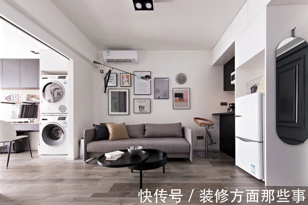 榻榻米床|房子不需要太大,有套这样的45㎡单身公寓,一个人住不要太舒服!