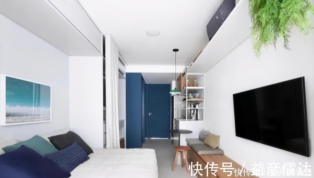 小房子|她的19㎡精致公寓,竟然有三分离卫浴,衣帽间书房一样不少,厉害
