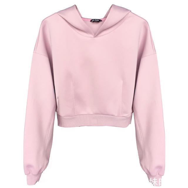 纯纯 少女纯纯风卫衣,穿出春季新时尚