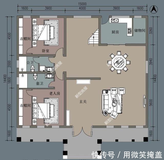 毛坯|农村别墅怎么盖才好看挑空客厅+套卧，这8套图纸25万起建！