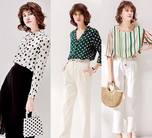 波点怎么穿都不会觉得腻！以下搭配优雅时尚，照搬还简单