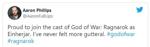 eliz多为配音演员表示将加盟《战神:诸神黄昏》