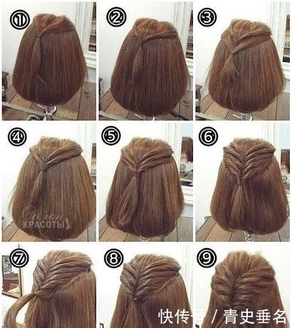 短发女孩|已经腻了普通的公主头吗?短发各种编发造型,绑出时尚公主头!