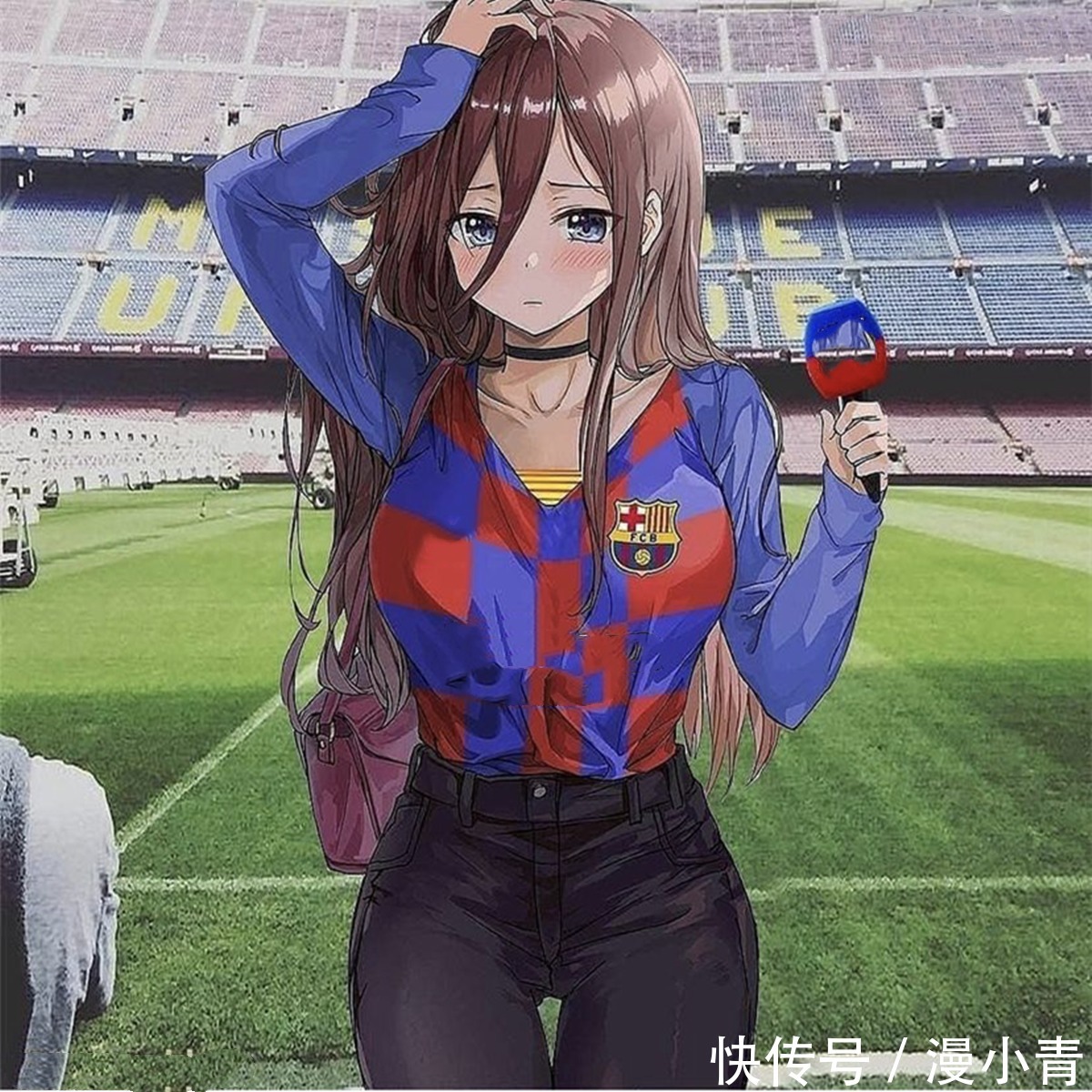 比赛|二次元人物乱入到运动场上,虽然知道是合成的,可还是希望是真的