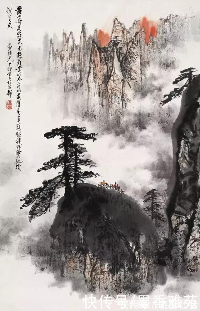 山水画$当代国画大师黄纯尧精品山水画作品欣赏