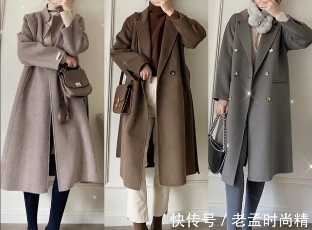 视觉效果|会穿衣服的女人就是有气质!这些大衣、羽绒服搭配,不显胖