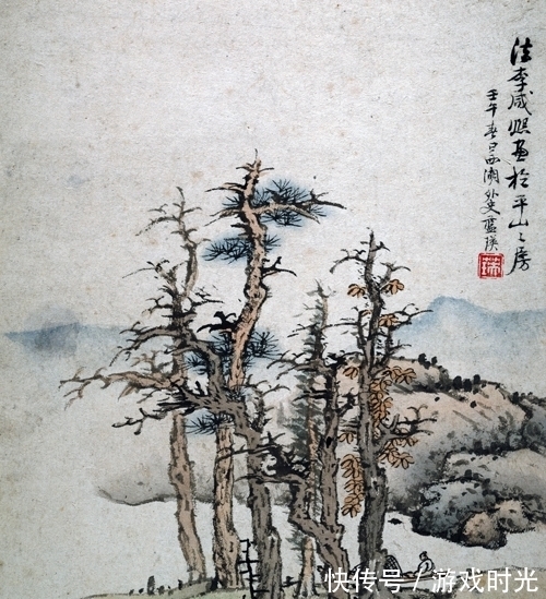 蓝瑛$山水画创作的基本功,跟蓝瑛学习画树